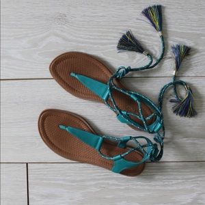 Nine West lace up - tassel sandals